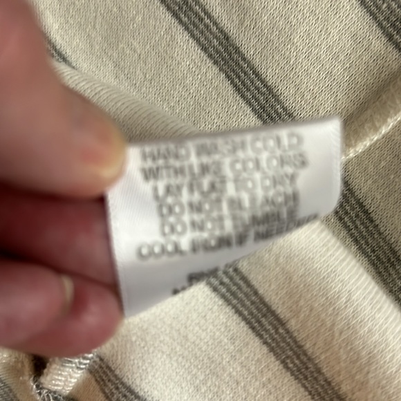 Gray striped Peplum Knit Ruffle Hem Jacket - Picture 4 of 7